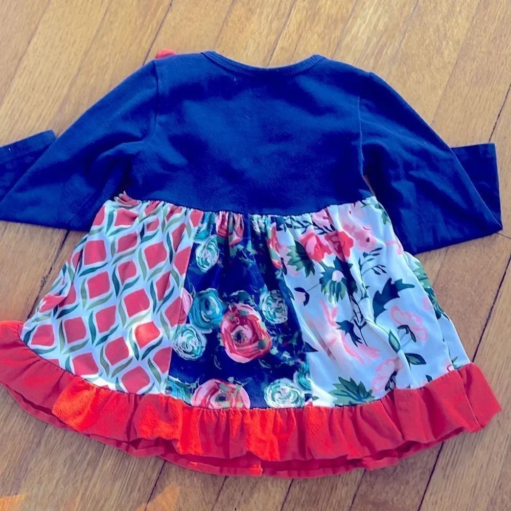 Multi colored Ruffle Dress 🧡 - Picture 4 of 4